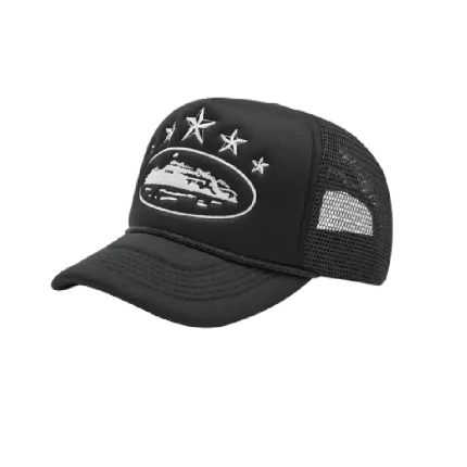 Corteiz Marque Alcatraz Logo Noir Casquette